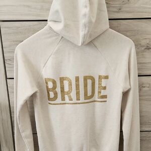 FUTURE MRS BRIDE Light Beige Jacket With Hood